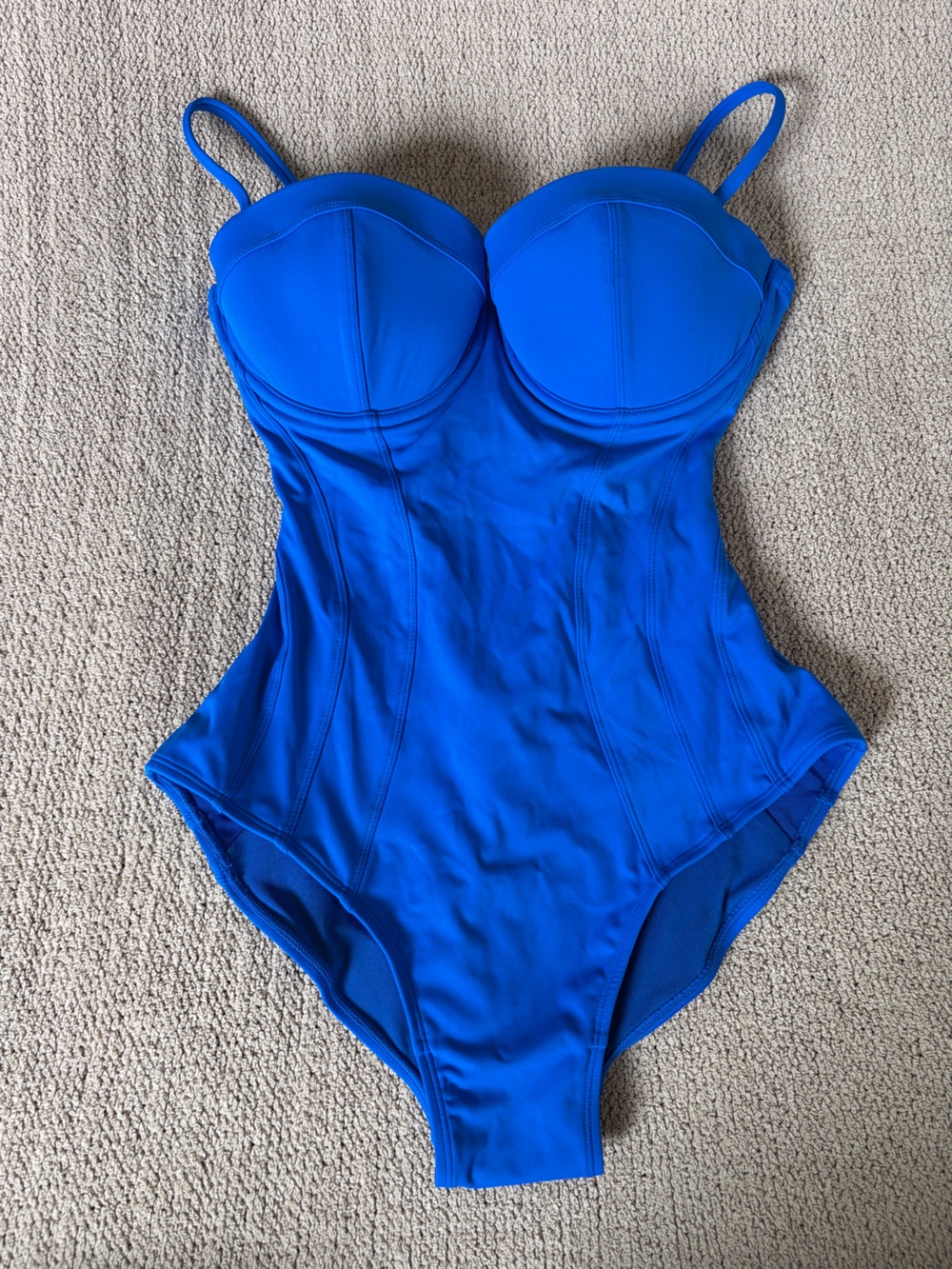 TA3 Pushy underwire pushup corset lace up shaping swimsuit size small short D/DD - Picture 2 of 8